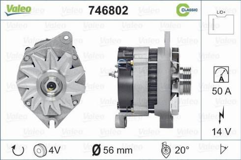 Valeo 746802 - Generator alexcarstop-ersatzteile.com