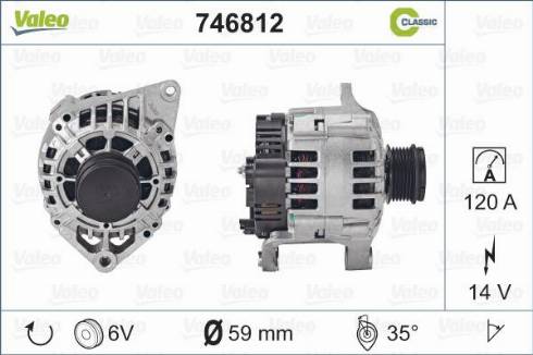 Valeo 746812 - Generator alexcarstop-ersatzteile.com