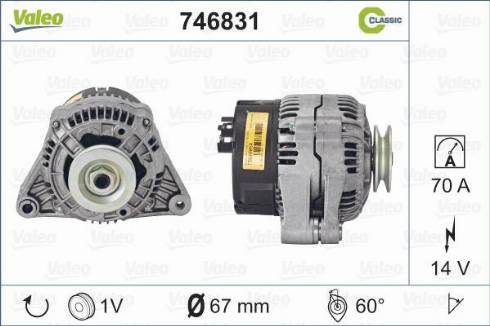 Valeo 746831 - Generator alexcarstop-ersatzteile.com