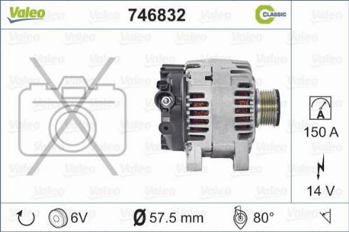 Valeo 746832 - Generator alexcarstop-ersatzteile.com