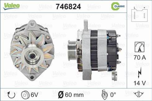 Valeo 746824 - Generator alexcarstop-ersatzteile.com