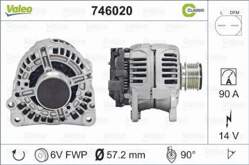 Valeo 746820 - Generator alexcarstop-ersatzteile.com