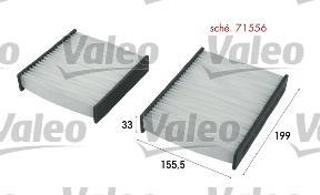 Valeo 715556 - Filter, Innenraumluft alexcarstop-ersatzteile.com