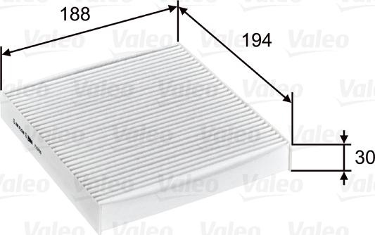 Valeo 715755 - Filter, Innenraumluft alexcarstop-ersatzteile.com