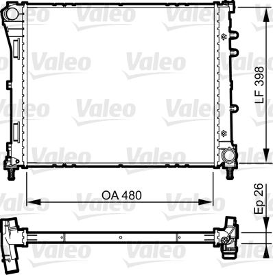 Valeo 735498 - Kühler, Motorkühlung alexcarstop-ersatzteile.com