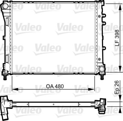 Valeo 735273 - Kühler, Motorkühlung alexcarstop-ersatzteile.com