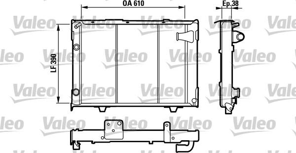 Valeo 730026 - Kühler, Motorkühlung alexcarstop-ersatzteile.com