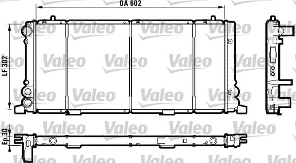 Valeo 730349 - Kühler, Motorkühlung alexcarstop-ersatzteile.com