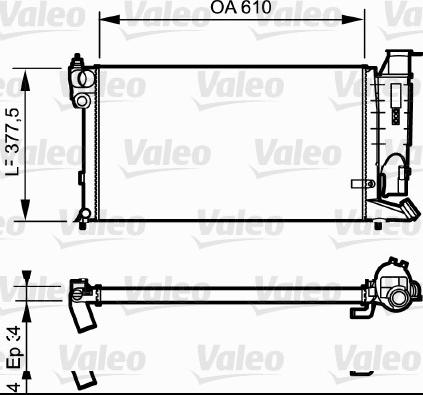 Valeo 731176 - Kühler, Motorkühlung alexcarstop-ersatzteile.com