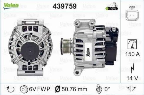 Valeo FG15T044 - Generator alexcarstop-ersatzteile.com