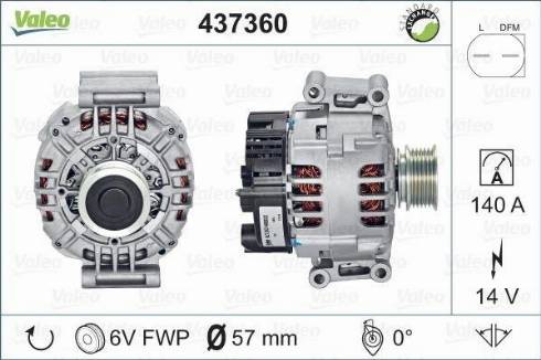 Valeo SG14B016 - Generator alexcarstop-ersatzteile.com