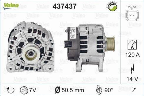 Valeo SG12B109 - Generator alexcarstop-ersatzteile.com