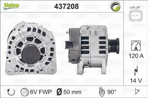 Valeo SG12B123 - Generator alexcarstop-ersatzteile.com