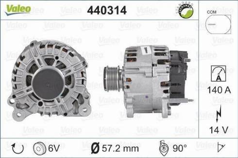 Valeo TG14C031 - Generator alexcarstop-ersatzteile.com