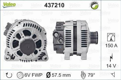 Valeo TG15C116 - Generator alexcarstop-ersatzteile.com