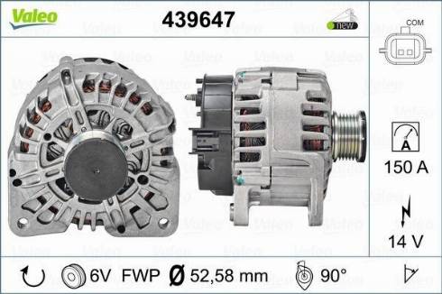 Valeo TG15C128 - Generator alexcarstop-ersatzteile.com