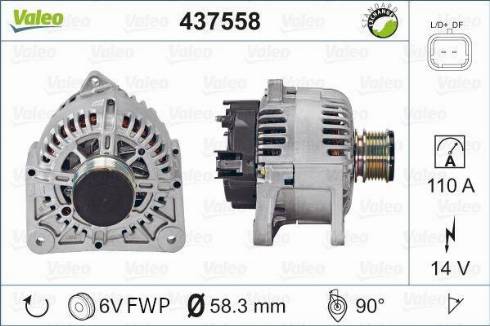 Valeo TG11C064 - Generator alexcarstop-ersatzteile.com