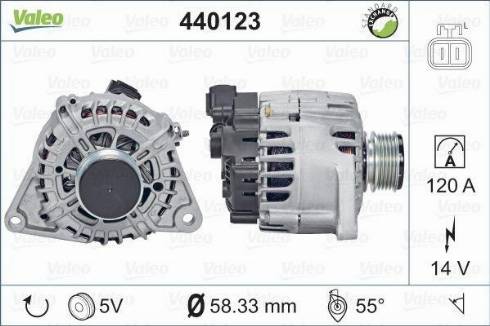 Valeo TG12C033 - Generator alexcarstop-ersatzteile.com