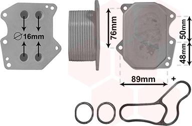 Van Wezel 40003400 - Ölkühler, Motoröl alexcarstop-ersatzteile.com