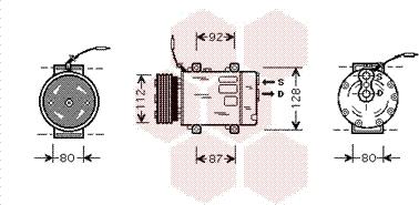 Van Wezel 4300K286 - Kompressor, Klimaanlage alexcarstop-ersatzteile.com