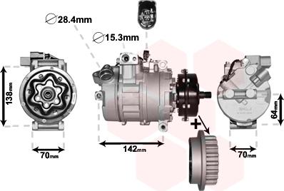 Van Wezel 5800K987 - Kompressor, Klimaanlage alexcarstop-ersatzteile.com