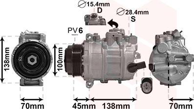 Van Wezel 5800K384 - Kompressor, Klimaanlage alexcarstop-ersatzteile.com