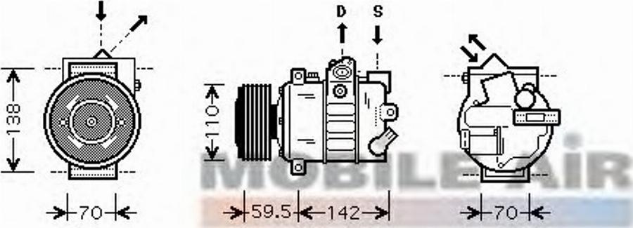 Van Wezel 58 00 K220 - Magnetkupplung, Klimakompressor alexcarstop-ersatzteile.com