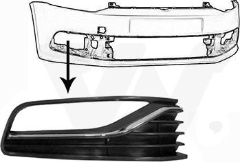 Van Wezel 5814494 - Lüftungsgitter, Stoßfänger alexcarstop-ersatzteile.com