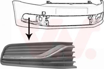 Van Wezel 5814592 - Lüftungsgitter, Stoßfänger alexcarstop-ersatzteile.com