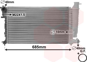 Van Wezel 09002108 - Kühler, Motorkühlung alexcarstop-ersatzteile.com