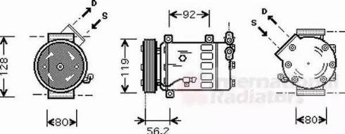 Van Wezel 0900K032 - Kompressor, Klimaanlage alexcarstop-ersatzteile.com