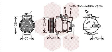 Van Wezel 0300K330 - Kompressor, Klimaanlage alexcarstop-ersatzteile.com