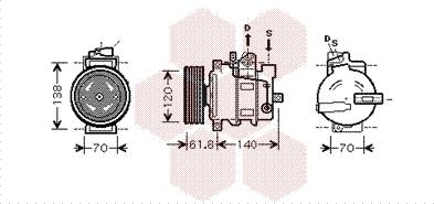 Van Wezel 0300K263 - Kompressor, Klimaanlage alexcarstop-ersatzteile.com