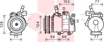 Van Wezel 8200K318 - Kompressor, Klimaanlage alexcarstop-ersatzteile.com