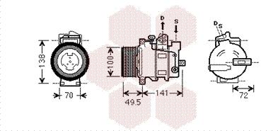 Van Wezel 3000K476 - Kompressor, Klimaanlage alexcarstop-ersatzteile.com