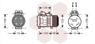 Van Wezel 3000K097 - Kompressor, Klimaanlage alexcarstop-ersatzteile.com