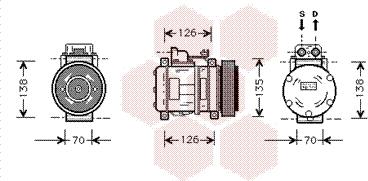 Van Wezel 3000K054 - Kompressor, Klimaanlage alexcarstop-ersatzteile.com