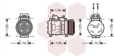 Van Wezel 3000K057 - Kompressor, Klimaanlage alexcarstop-ersatzteile.com