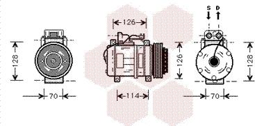 Van Wezel 3000K274 - Kompressor, Klimaanlage alexcarstop-ersatzteile.com