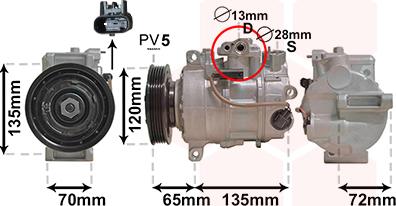 Van Wezel 3001K701 - Kompressor, Klimaanlage alexcarstop-ersatzteile.com