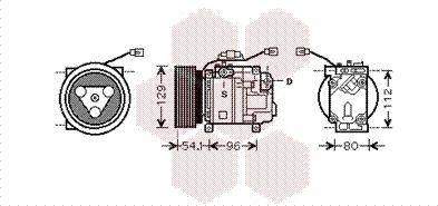 Van Wezel 2700K233 - Kompressor, Klimaanlage alexcarstop-ersatzteile.com