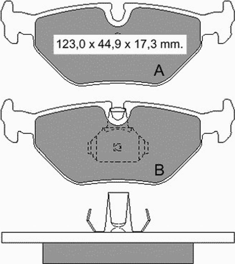 VEMA 836060 - Bremsbelagsatz, Scheibenbremse alexcarstop-ersatzteile.com