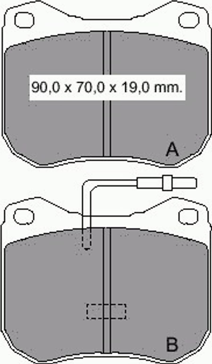 VEMA 831451 - Bremsbelagsatz, Scheibenbremse alexcarstop-ersatzteile.com