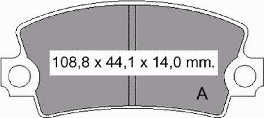 VEMA 831310 - Bremsbelagsatz, Scheibenbremse alexcarstop-ersatzteile.com