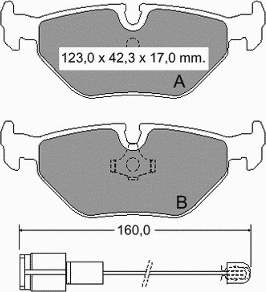 VEMA 833940 - Bremsbelagsatz, Scheibenbremse alexcarstop-ersatzteile.com