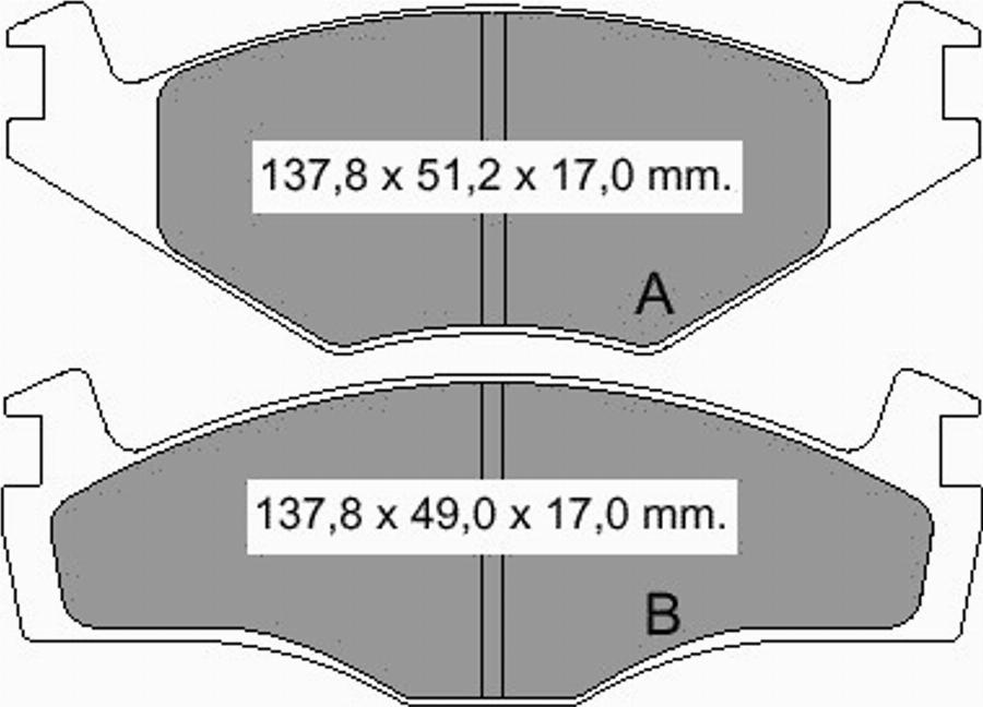 VEMA 832910 - Bremsbelagsatz, Scheibenbremse alexcarstop-ersatzteile.com