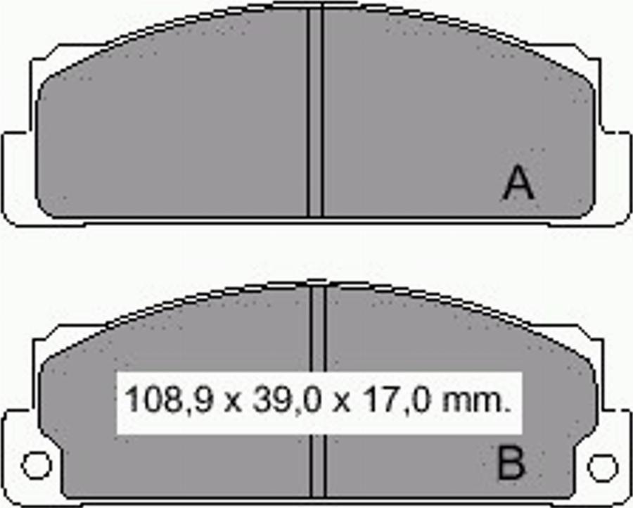 VEMA 832170 - Bremsbelagsatz, Scheibenbremse alexcarstop-ersatzteile.com