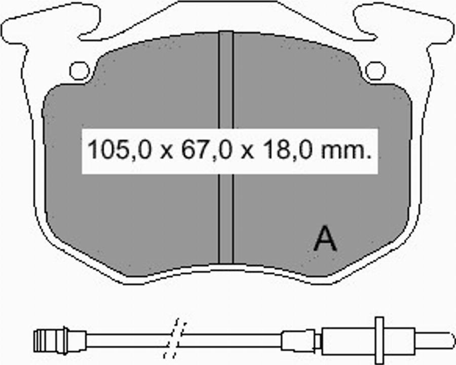 VEMA 832870 - Bremsbelagsatz, Scheibenbremse alexcarstop-ersatzteile.com