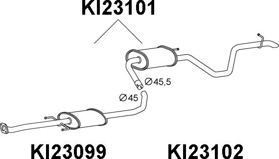 Veneporte KI23101 - Endschalldämpfer alexcarstop-ersatzteile.com