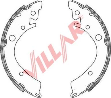 Villar 629.0802 - Bremsbackensatz alexcarstop-ersatzteile.com